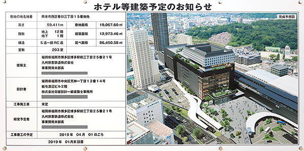 熊本駅ビルの建築計画のお知らせ