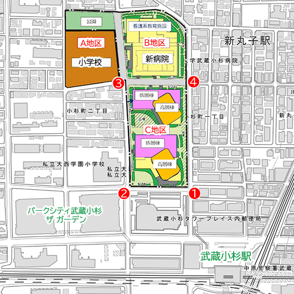 日本医科大学武蔵小杉C街区計画