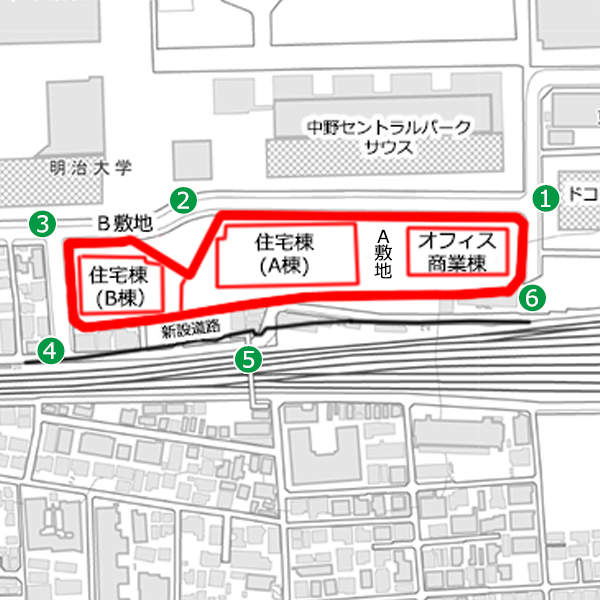 パークシティ中野（囲町東地区第一種市街地再開発事業）