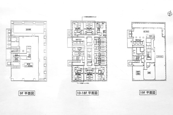 (仮称)ヒューリック福岡ビル建替計画の福岡市旅館等設置規制指導要綱による標識