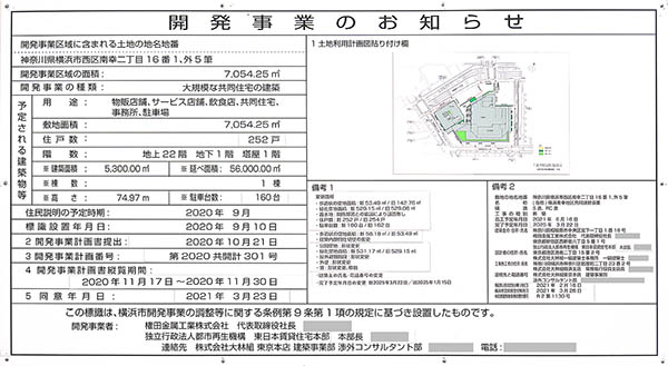(仮称)横浜南幸地区共同建替事業の開発事業のお知らせ