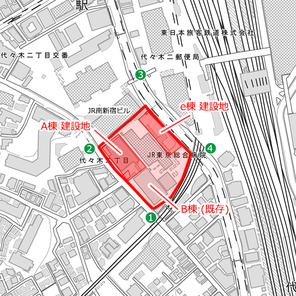 JR東京総合病院病棟等建替計画