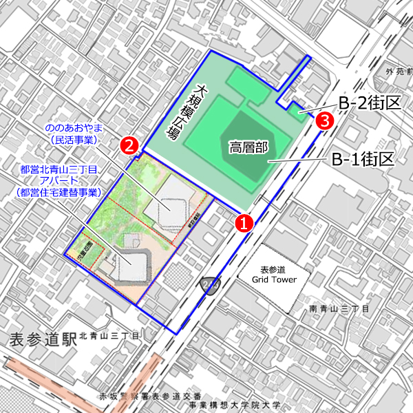 北青山三丁目地区(再)施設建築物建設工事