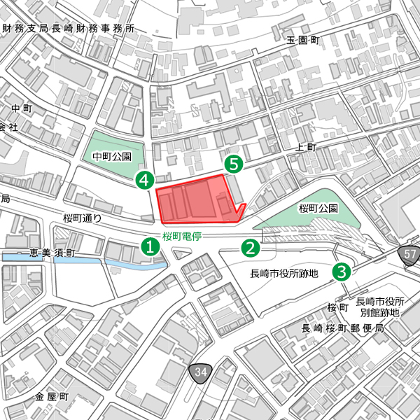 長崎市上町（長崎放送跡地）計画新築工事／(仮称)NBC長崎放送本社跡地開発計画
