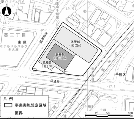 (仮称)千種駅前開発
