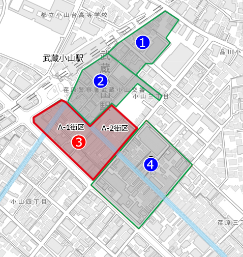 (仮称)小山三丁目第二地区第一種市街地再開発事業