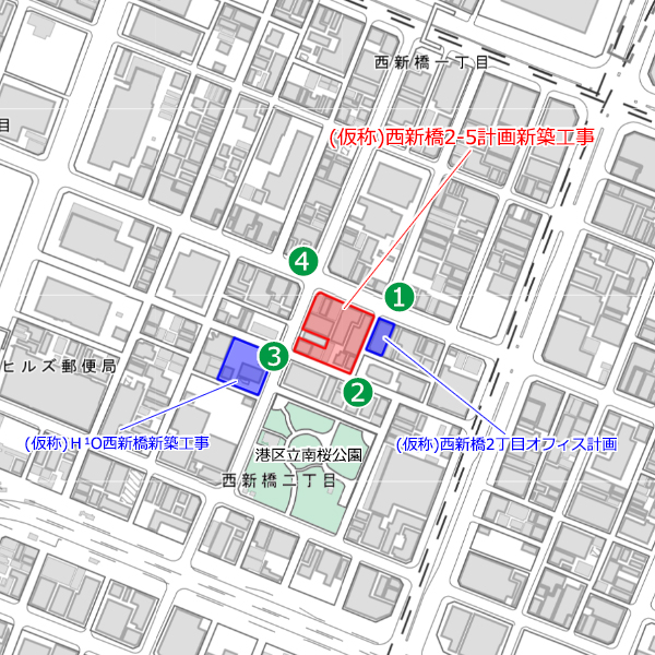 (仮称)西新橋2-5計画新築工事