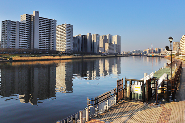 千住大川端地区