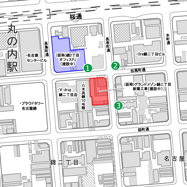 (仮称)グランドメゾン錦ニ丁目新築工事