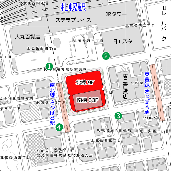 北4西3地区第一種市街地再開発事業