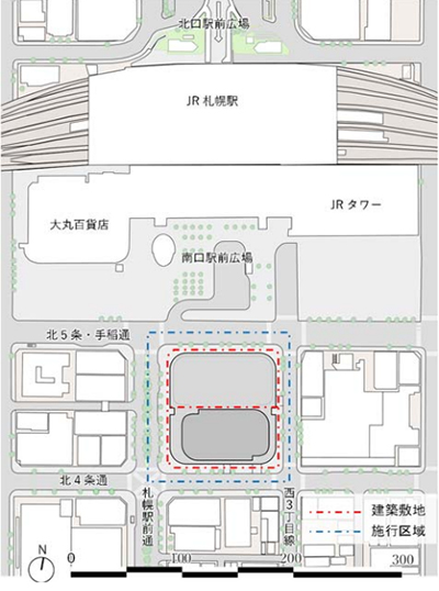 (仮称)札幌駅南口北4西3地区第一種市街地再開発事業