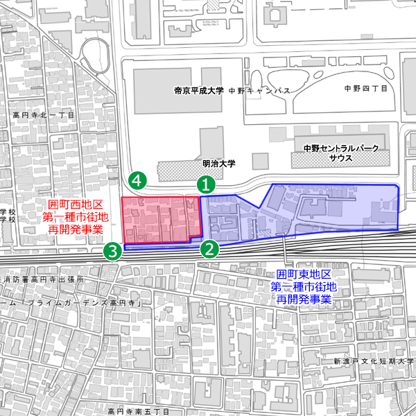 囲町西地区第一種市街地再開発事業
