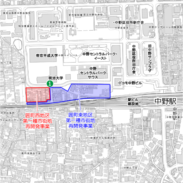 囲町西地区第一種市街地再開発事業