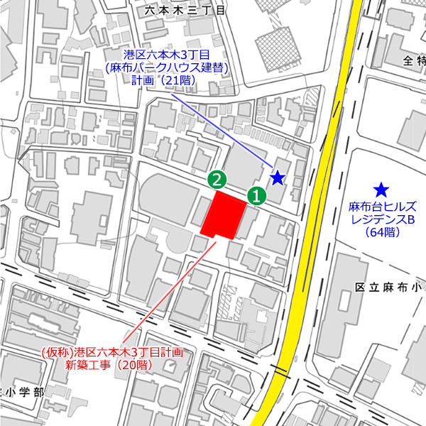 (仮称)港区六本木3丁目計画新築工事