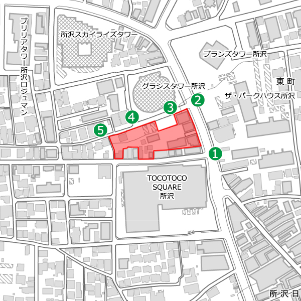 所沢東町10番地区共同ビル建設計画