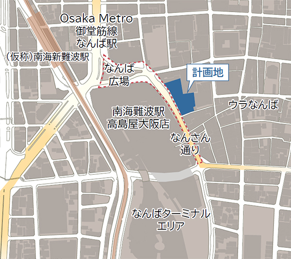 (仮称)難波千日前地点再開発プロジェクト新築工事