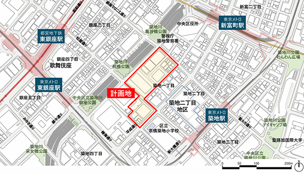 (仮称)築地一丁目地区第一種市街地再開発事業